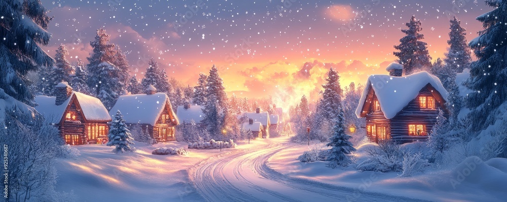 Adorable Christmas eve character cartoon. A collection of 2D Christmas images and characters. Santa Claus, snowman, house, and trees in a Christmas wallpaper. Adorable Christmas eve character cartoon. A collection of 2D Christmas images and characters. Santa Claus, snowman, house, and trees in a Christmas wallpaper.