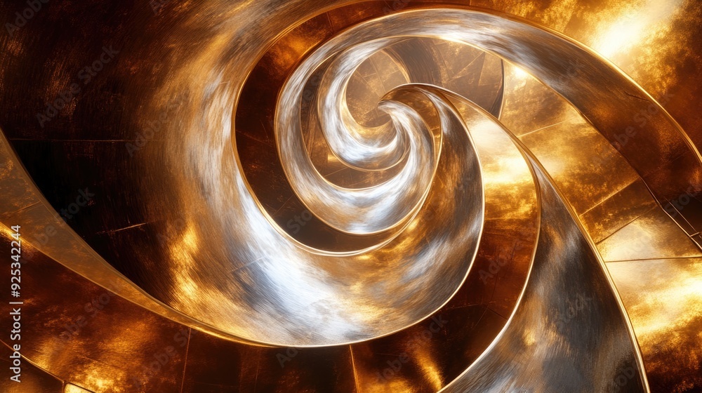 Vortex of Light: A Golden Symphony Vortex of Light: A Golden Symphony