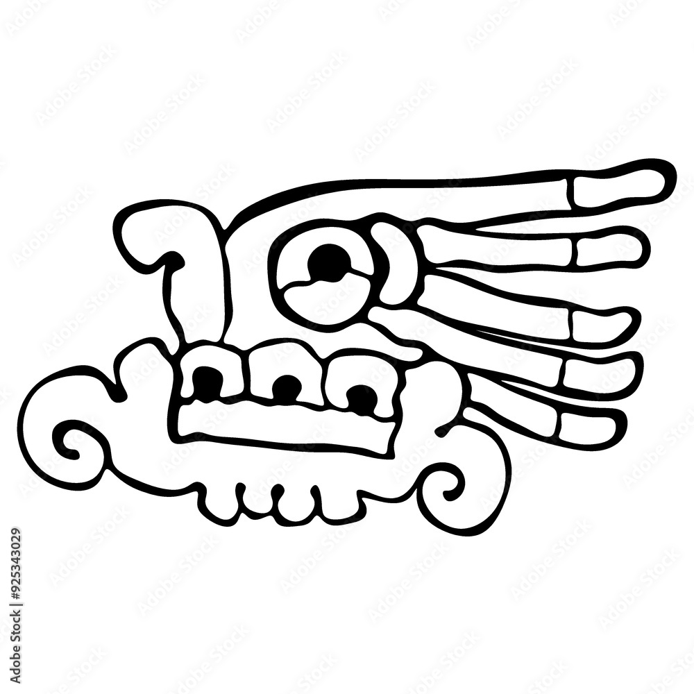 Glifo azteca Hierba Glifo azteca Hierba