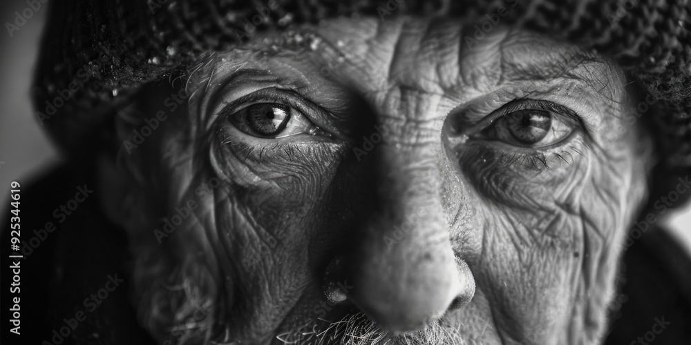 A mature man, possibly elderly, gazes into the distance. His wrinkles and gray hair indicate wisdom and a lifetime of experiences. The depth of field highlights his contemplative demeanor. A mature man, possibly elderly, gazes into the distance. His wrinkles and gray hair indicate wisdom and a lifetime of experiences. The depth of field highlights his contemplative demeanor.
