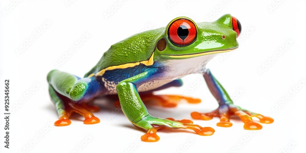 Obraz premium This is a poison dart frog, known for its vibrant colors and ability to thrive in the rainforests of South America.