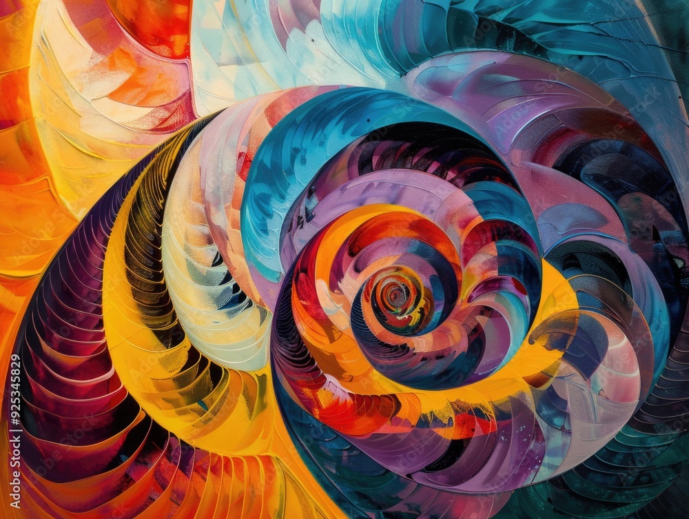 Colorful whirl patterns on fabric background Colorful whirl patterns on fabric background