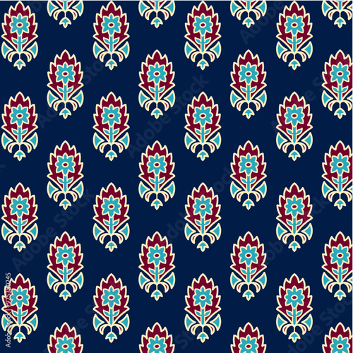 seamless pattern with easter eggs style digital print.