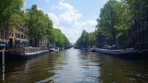 Tourism in the Netherlands: Exploring Amsterdam canals,