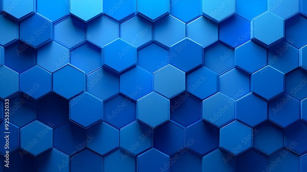 A textured blue hexagonal pattern creating a modern, abstract background. A textured blue hexagonal pattern creating a modern, abstract background.
