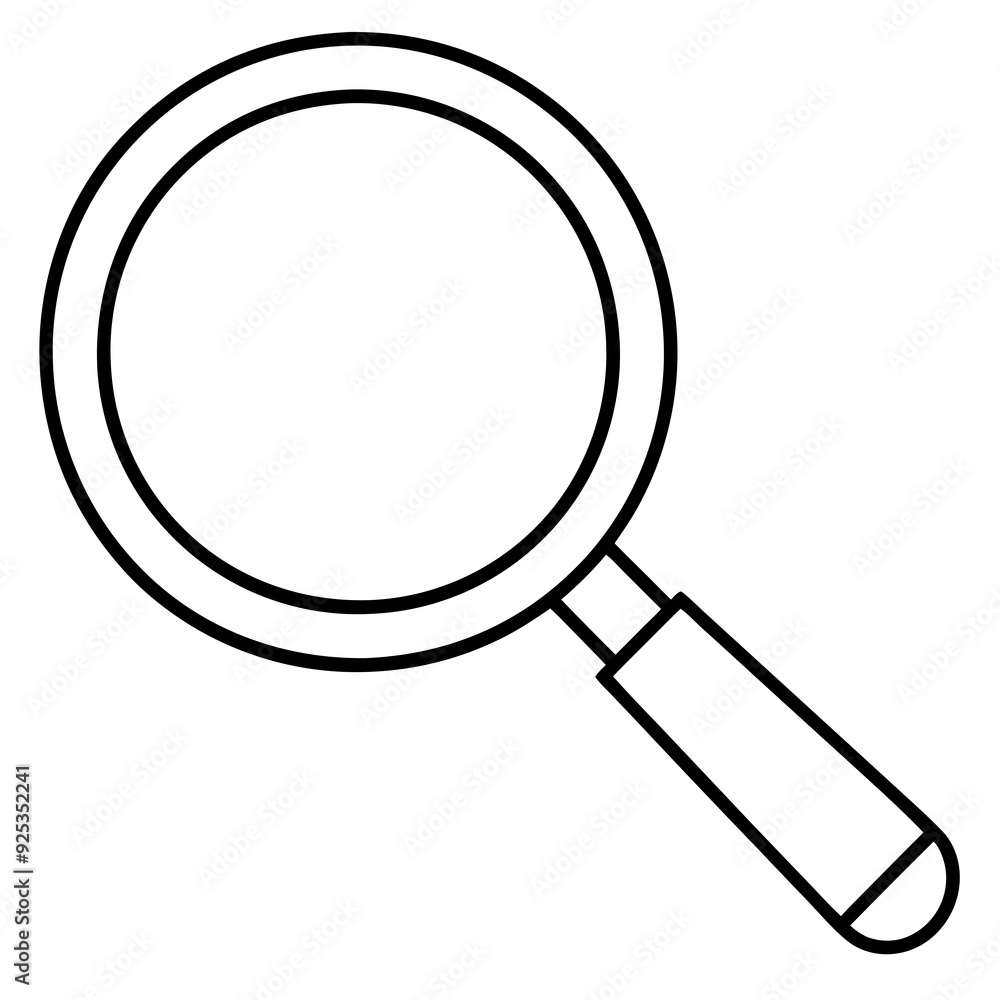 Magnifier art vector illustration Magnifier art vector illustration