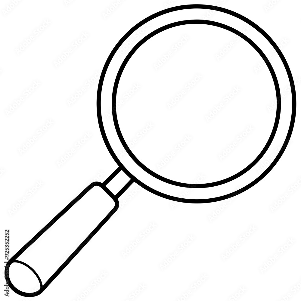 Magnifier art vector illustration Magnifier art vector illustration