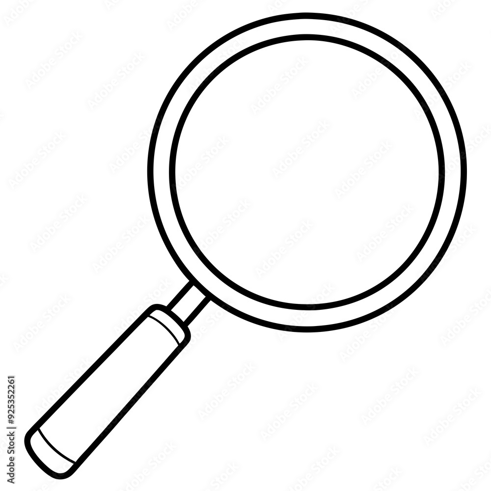 Magnifier art vector illustration Magnifier art vector illustration