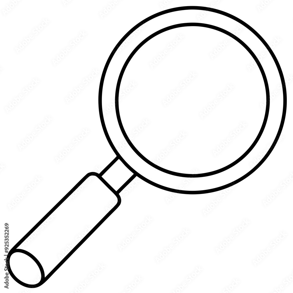 Magnifier art vector illustration Magnifier art vector illustration