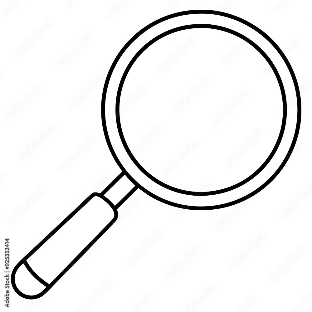 Magnifier art vector illustration Magnifier art vector illustration