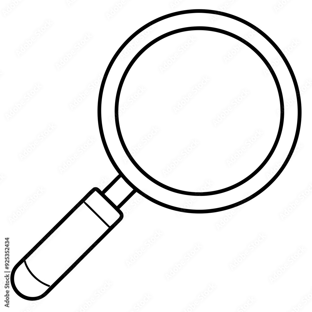 Magnifier art vector illustration Magnifier art vector illustration