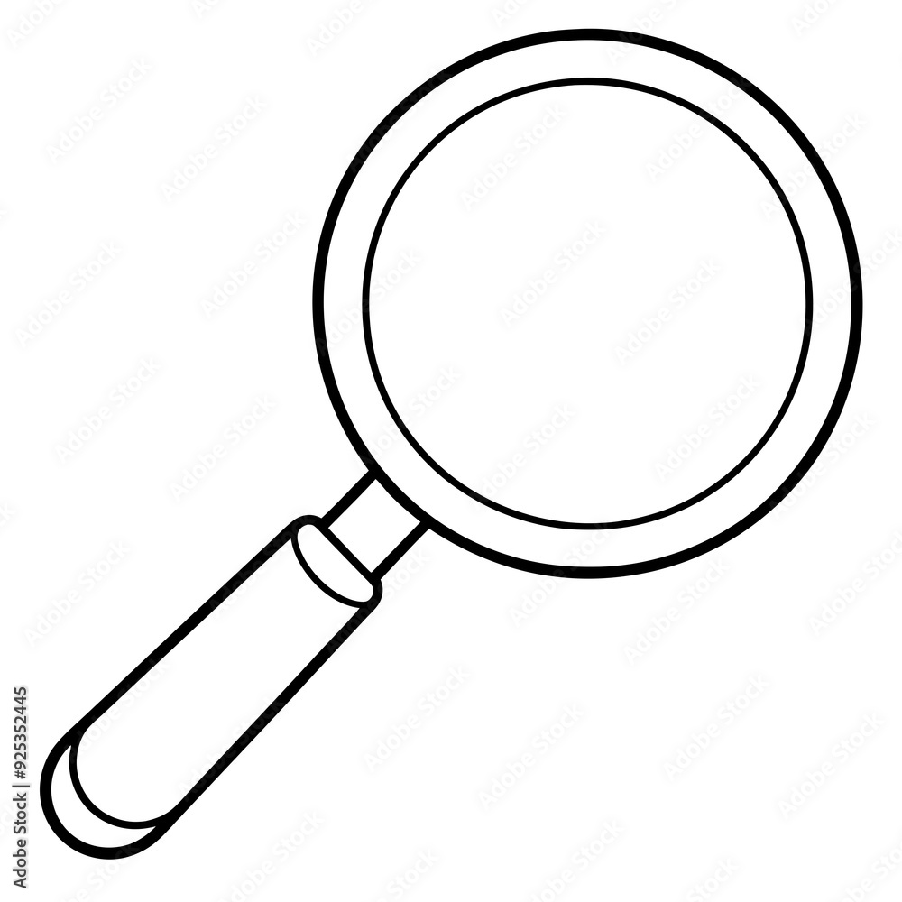 Magnifier art vector illustration Magnifier art vector illustration