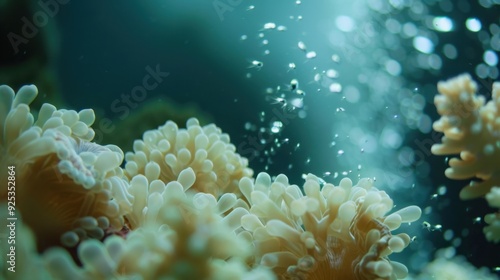 A time lapse of coral spawning, showing the release of eggs and sperm into the water