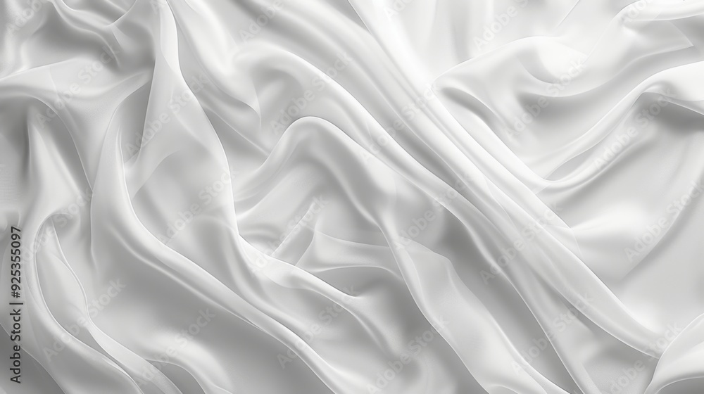 A white cloth with subtle waves, forming an abstract and serene background perfect for minimalist designs. A white cloth with subtle waves, forming an abstract and serene background perfect for minimalist designs.