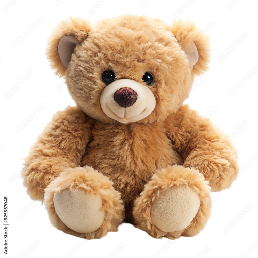Fototapeta premium bear stuffed fluffy plushie on transparent background