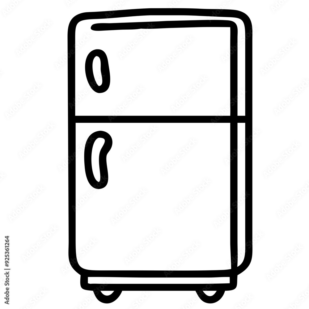 Line drawing of household appliances icons Line drawing of household appliances icons