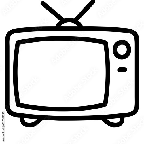 Line drawing of household appliances icons