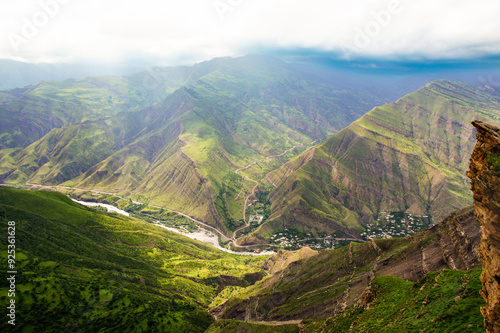 Mountain terraces of the Chokh village. photo