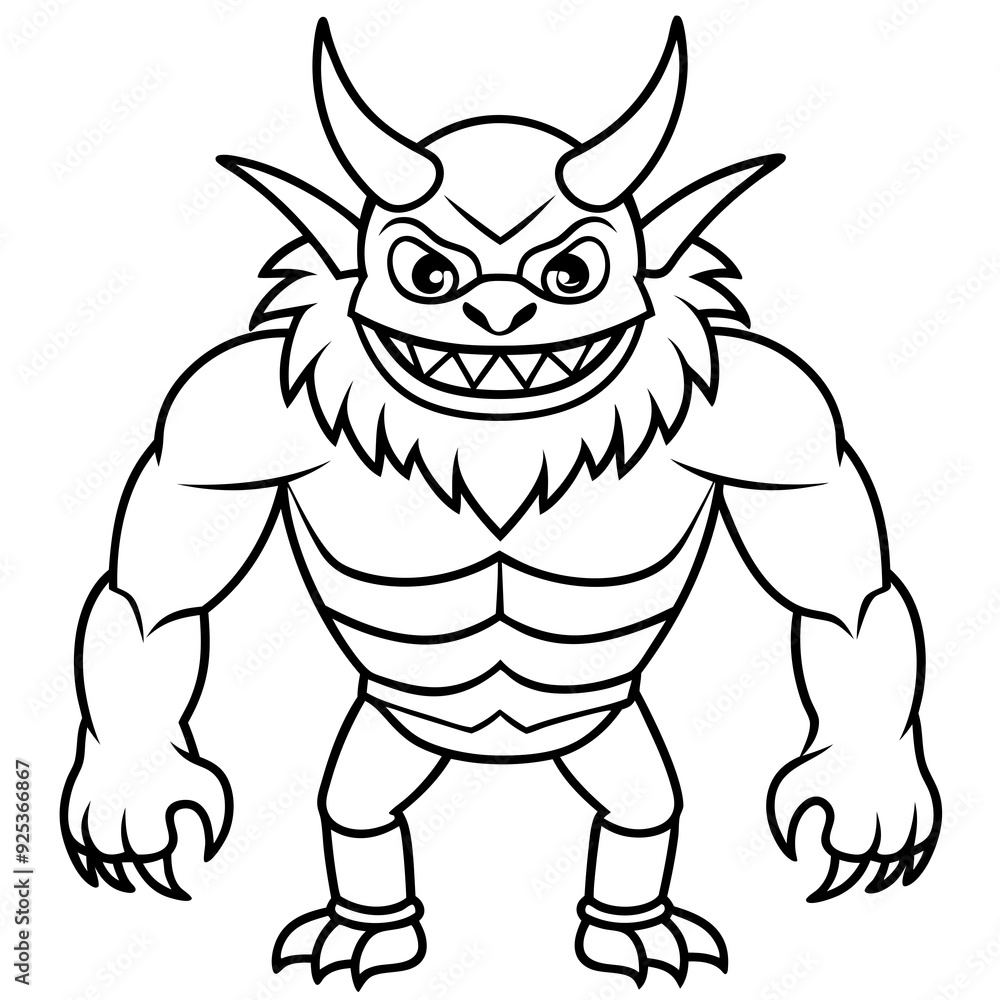 Fototapeta premium Monster art vector illustrator