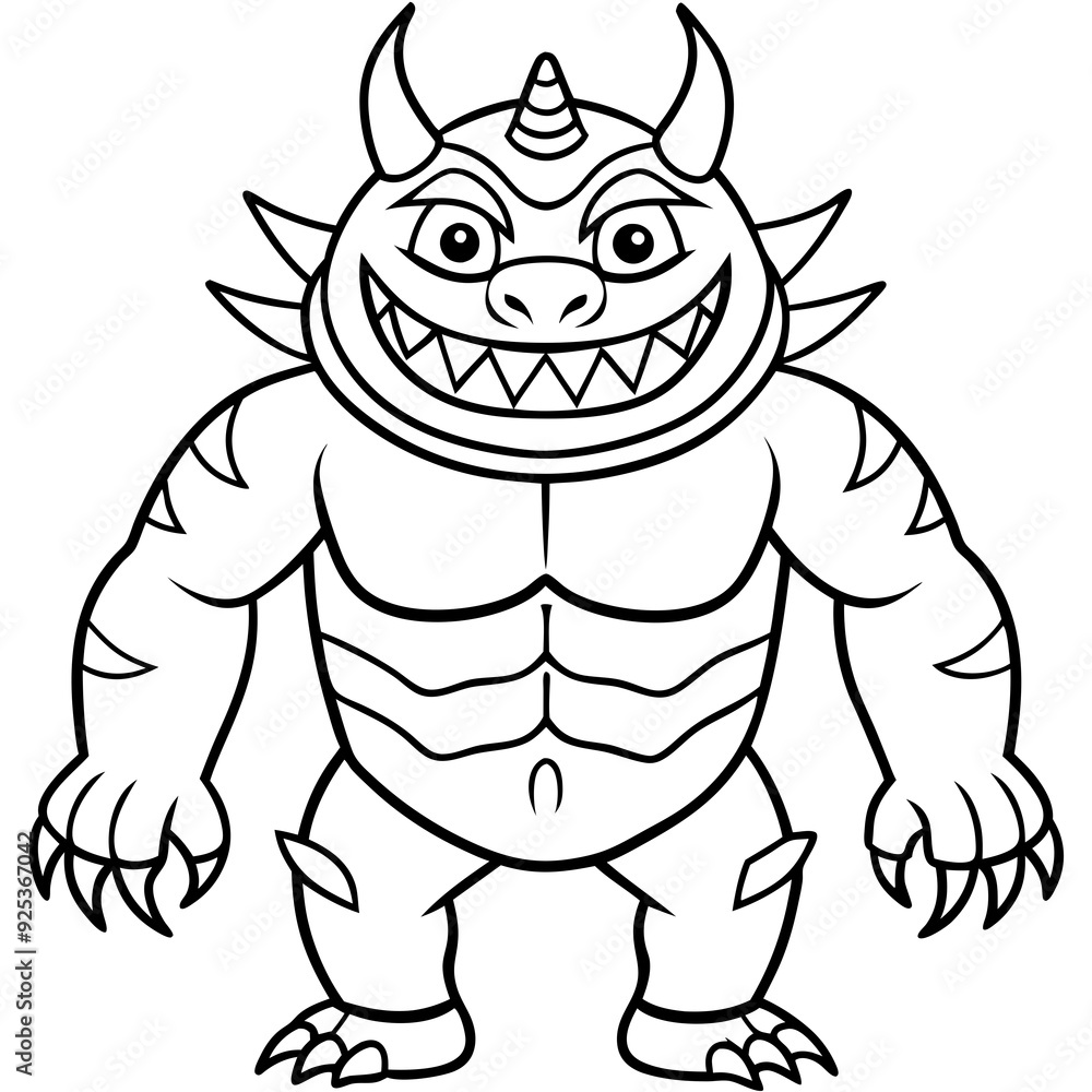 Obraz premium Monster art vector illustrator