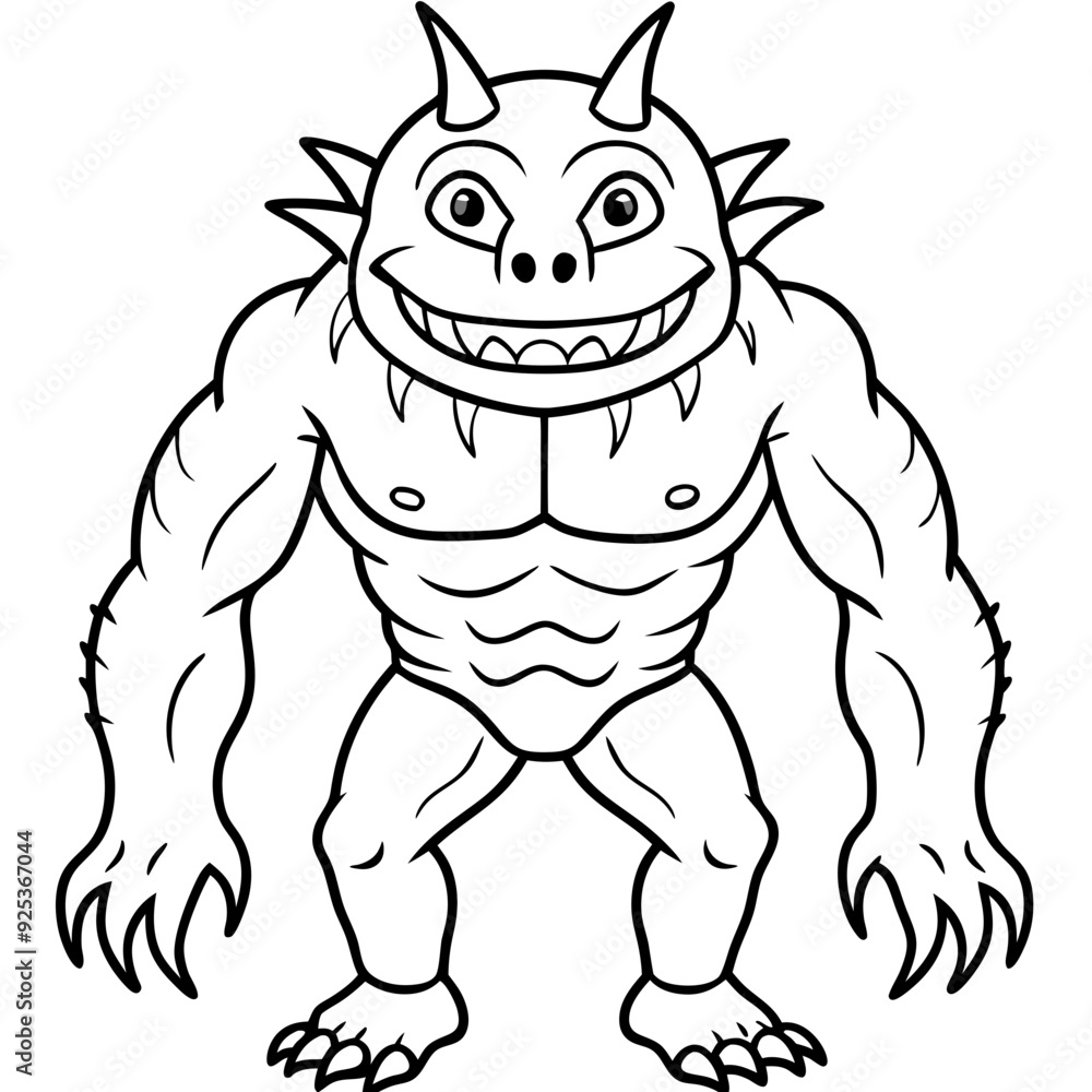 Fototapeta premium Monster art vector illustrator