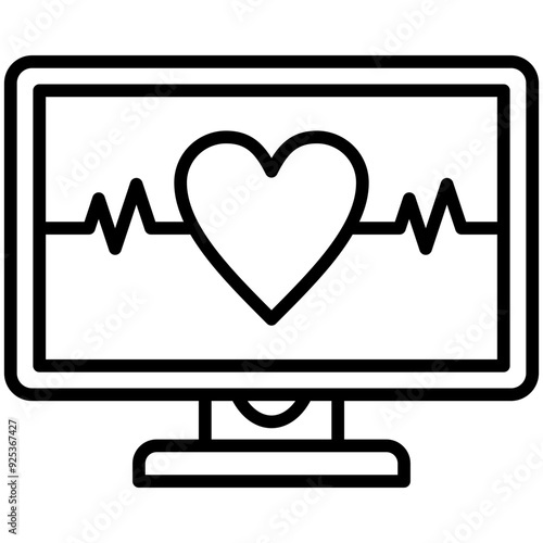 Ecg Monitor Icon