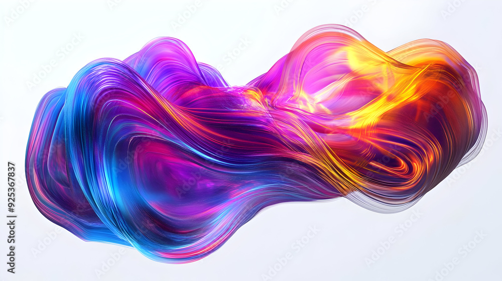 custom made wallpaper toronto digitalA vibrant abstract wave of colors blending together in a dynamic, fluid form.