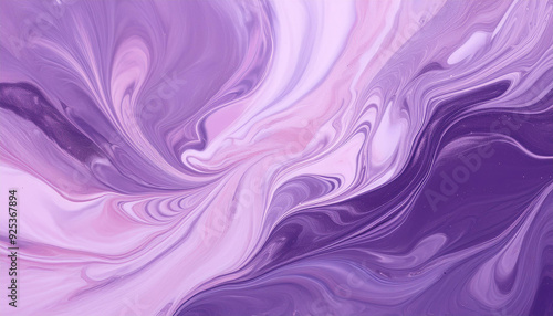 Abstract creative art with purple liquid flow. Modern contemporary artwork. Fluid acrylic painting