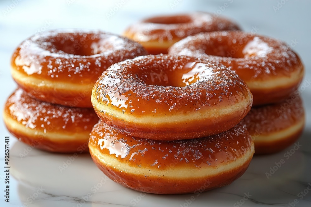 freshly baked cinnamon donuts stacked high on a pristine white surface goldenbrown dough glistens with a sugary glaze creating a mouthwatering display of texture and warmth freshly baked cinnamon donuts stacked high on a pristine white surface goldenbrown dough glistens with a sugary glaze creating a mouthwatering display of texture and warmth
