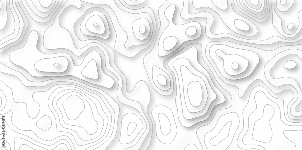 Seamless topography map pattern camping stripe cartography diagram black and white geometric carve wave line. abstract topography line map vector wavy texture design background. Seamless topography map pattern camping stripe cartography diagram black and white geometric carve wave line. abstract topography line map vector wavy texture design background.
