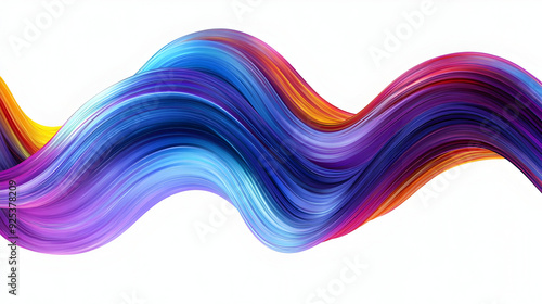 A vibrant wave of colorful, flowing lines creating a dynamic visual effect.