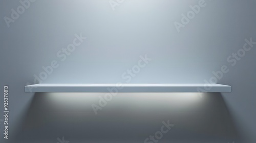 Wallpaper Mural White Shelf. Empty Bookshelf Design on Wall Background Torontodigital.ca