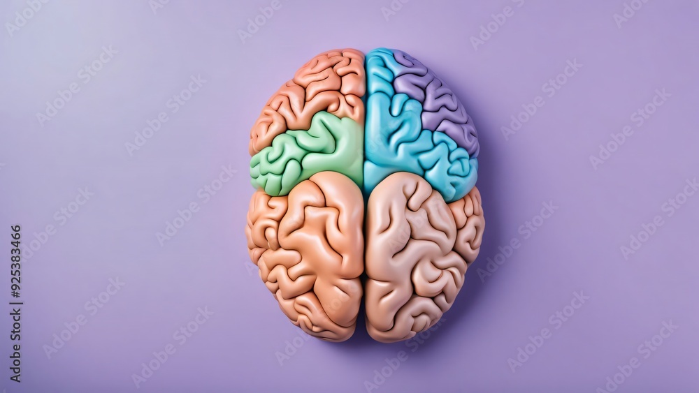 Human brain self care and mental health concept, positive thinking, creative mind. Human brain self care and mental health concept, positive thinking, creative mind.