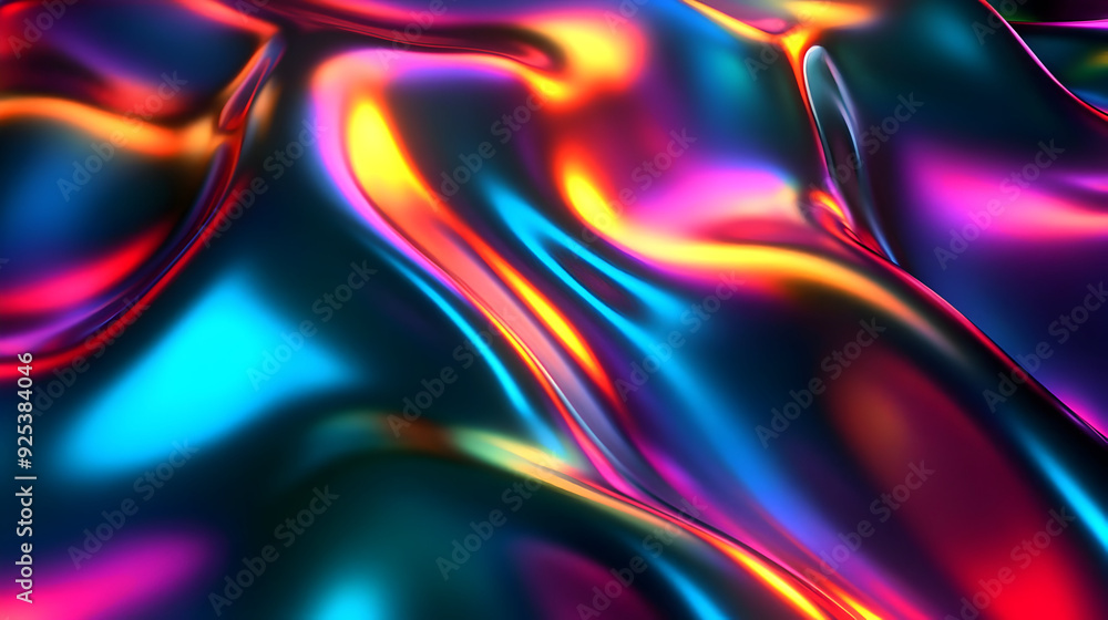A vibrant, abstract representation of flowing, colorful material. A vibrant, abstract representation of flowing, colorful material.