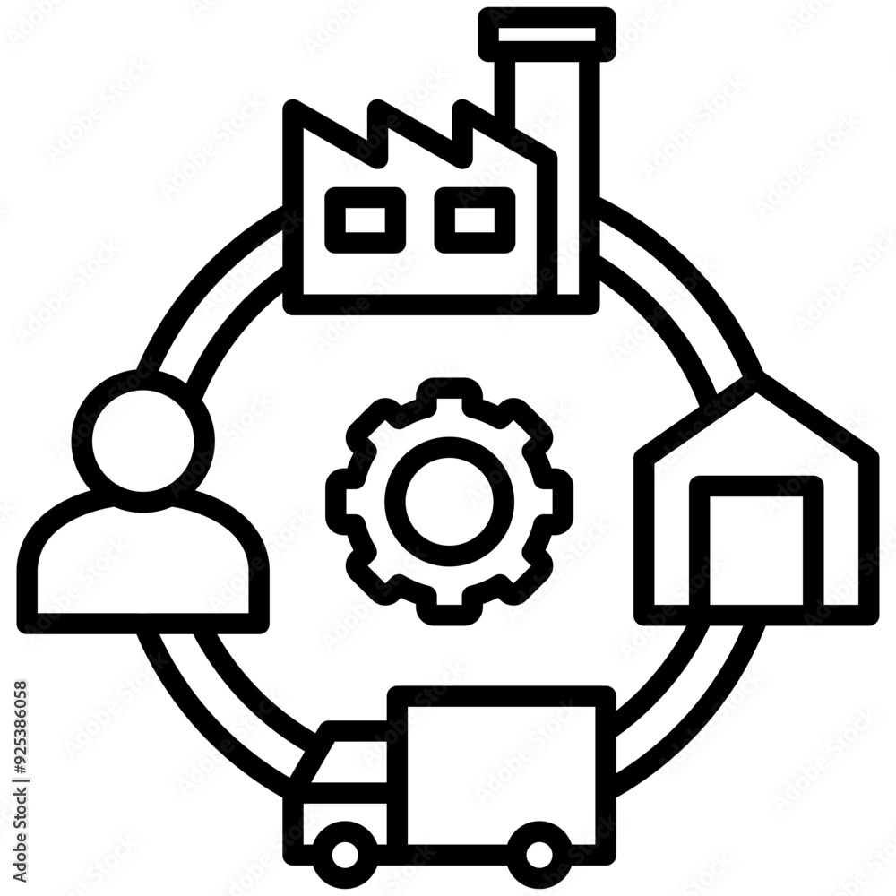 Supply Chain Icon Supply Chain Icon