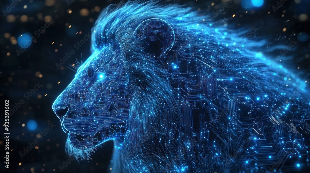 Digital Lion - A Fusion of Power and Technology Digital Lion - A Fusion of Power and Technology