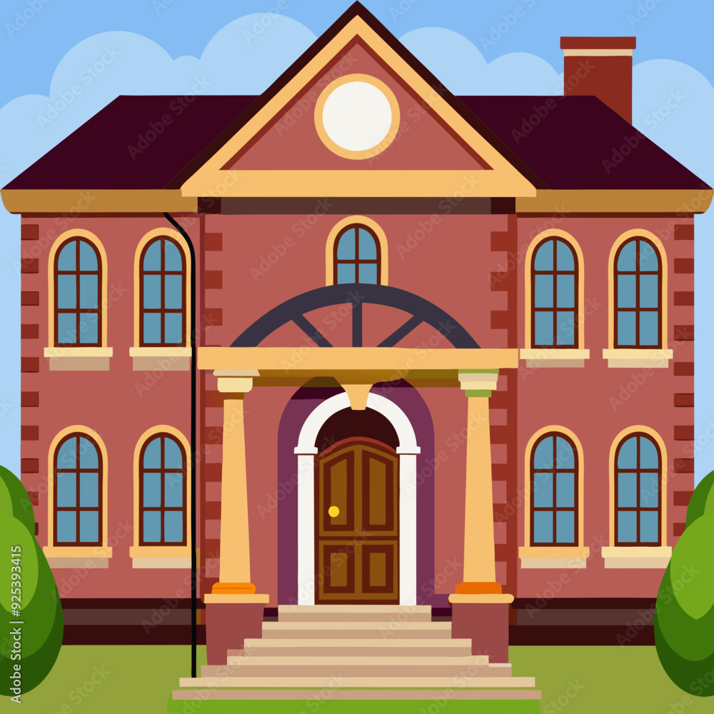 A house art vector illustration A house art vector illustration
