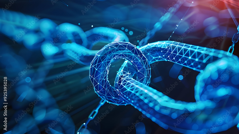 Abstract 3D Chain Link Illustration Abstract 3D Chain Link Illustration