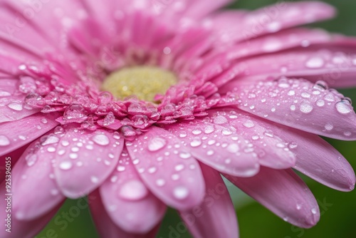 Water Droplets on Close-Up Flower , ai