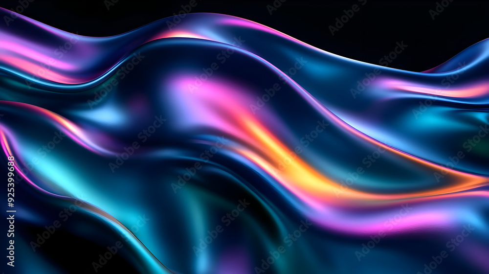 A vibrant, flowing abstract design with colorful waves and smooth textures. A vibrant, flowing abstract design with colorful waves and smooth textures.