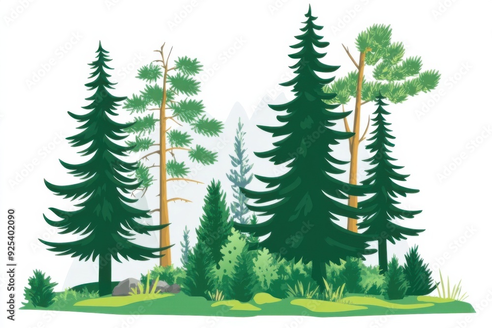 Obraz premium Forest Illustration