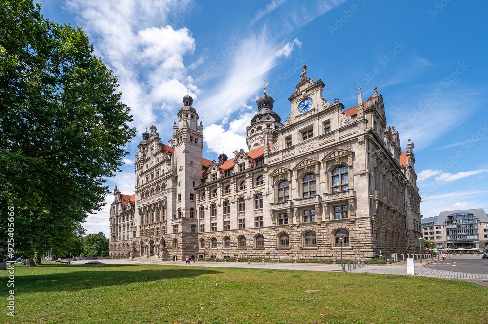 Fototapeta premium New Town Hall Building, Leipzig, Germany
