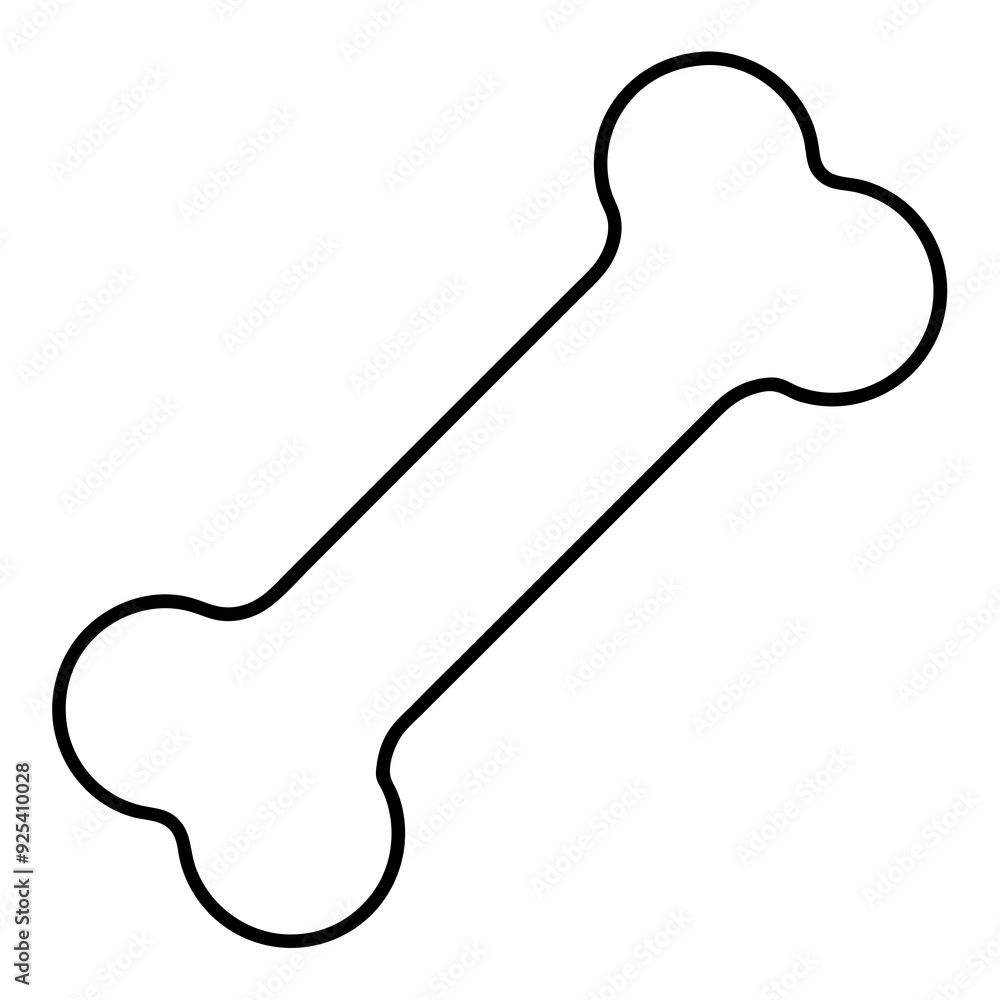 Fototapeta premium Dog bone Art vector illustration