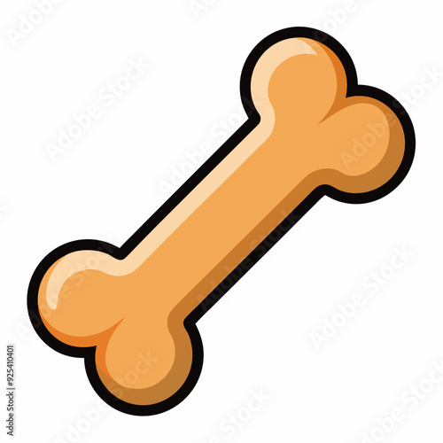 Dog bone Art vector illustration