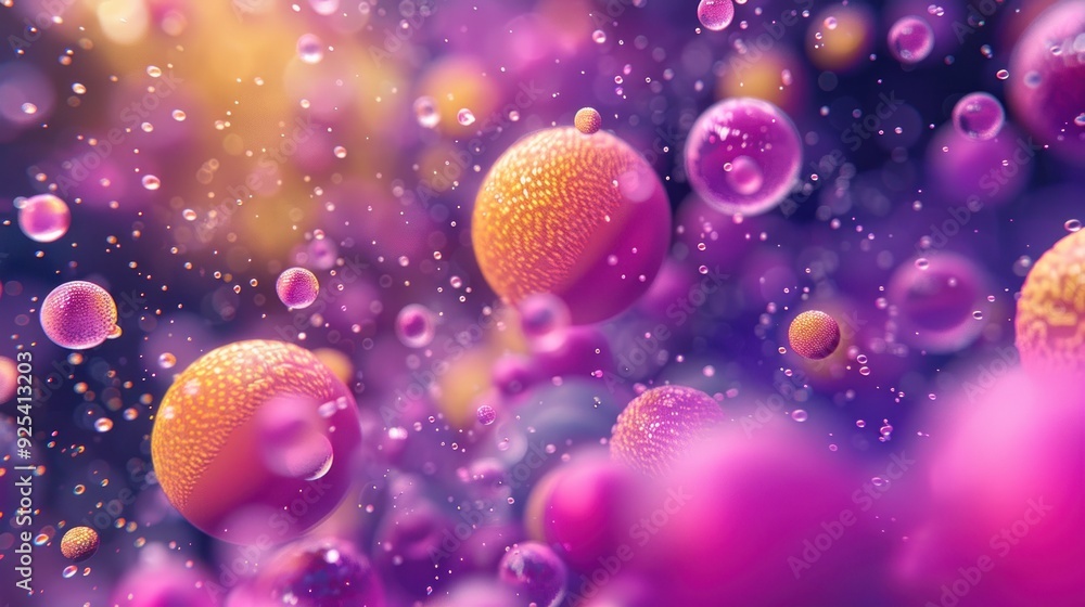Abstract Colorful Bubbles in Liquid Abstract Colorful Bubbles in Liquid