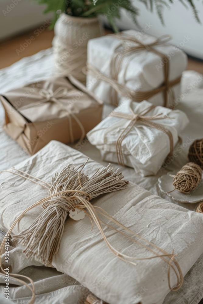 Sustainable Zero Waste Gift Wrapping Station with Reusable Fabric Wraps and Natural Decorations for Eco-Friendly Holidays Sustainable Zero Waste Gift Wrapping Station with Reusable Fabric Wraps and Natural Decorations for Eco-Friendly Holidays