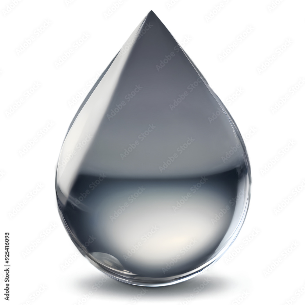 Fototapeta premium drop of water isolated on a transparent background
