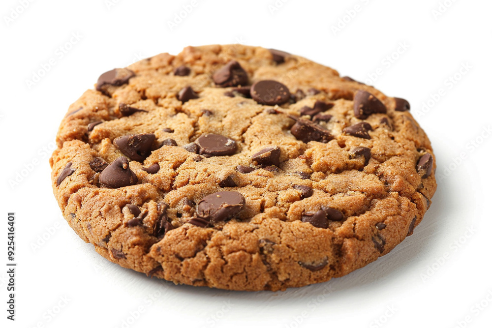 A Close-Up Shot of a Chocolate Chip Cookie A Close-Up Shot of a Chocolate Chip Cookie