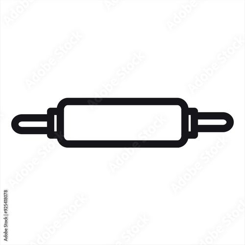 Rolling pin icon vector isolated