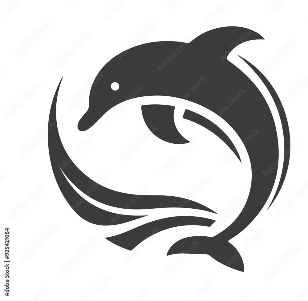 Obraz premium dolphin isolated on white
